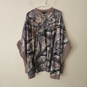 Vintage Realtree Camo T Shirt XXL Mad Dog Gear Long Sleeve Tee Hunting XXLarge